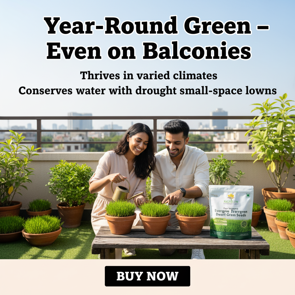 Four Seasons Evergreen Grass Seeds for Beautiful Grass – BUY 1 GET 1 FREE